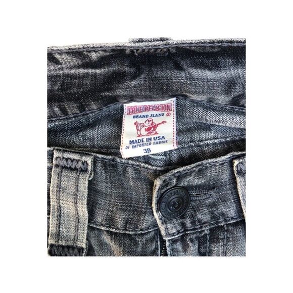 TRUE Religion Jeans Size 38 BILLY BIG T Gray - Picture 4 of 13